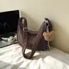 Bolso Grande de Capacidad Mate Vintage para Mujer 2026 Otoño Nuevo Bolso de Hombro de Gamuza para Viajes Cotidianos Cruzado Bolso Dumpling