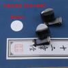 Clip de cabeza cuadrada con ranura para tarjeta redonda de plástico, combinación de blanco y negro, para salida de aire de coche, perfume, joyería DIY, accesorios para muñecas, fábrica