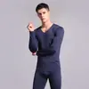 Ropa de otoño pantalones largos traje hombres delgado forro polar hombres De terciopelo sin costuras ropa interior térmica terciopelo de doble cara ropa interior hombres