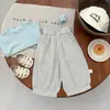 Calça Longa Casual de Verão para Bebê Menino, Fresca, Listrada, Repelente de Mosquitos, Cintura Elástica para Criança Pequena, Respirável, com Punho, para Uso Externo, Roupas Infantis