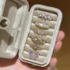 Anillo retro estilo vintage para mujer, versátil y moderno, adecuado para apilar, con un diseño único y elegante microincrustado, anillo para el dedo índice estilo ins, nuevo modelo de moda