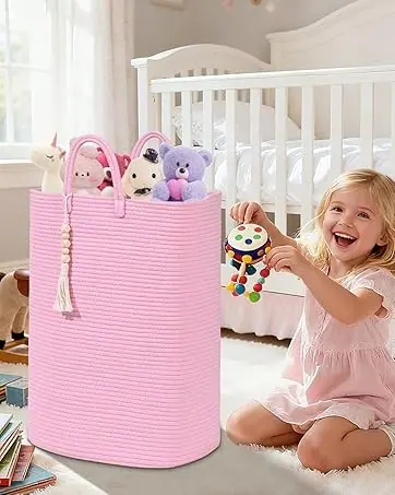 baby laundry basket for nursery room