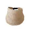 Sombrero de Rafia de Ala Abierto para Mujer, Sombrero de Paja con Protección Solar para Salidas de Verano a la Playa, Sombrero de Sol Versátil y Casual para Viajes, Moderno