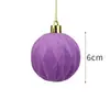 Nuevo producto transfronterizo: Bolas de Navidad aterciopeladas, bolas decorativas para árbol de Navidad, bolas colgantes, bolas de colores para las fiestas navideñas, bolas aterciopeladas sueltas