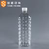 Botella de plástico transparente Sidun de 1000 ml, botella de agua mineral, de grado alimenticio, desechable para mascotas, para bebidas y jugos, botella redonda