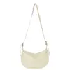 Bolso retro popular de estilo coreano transfronterizo, nuevo bolso de hombro de moda con textura en forma de media luna, bolso cruzado vintage para el día a día con forma de dumpling