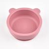 Vajilla de Silicona Personalizada, Bol de Silicona para Niños, Bol para Bebé, Plato con Forma de Oso, Bol para Comida Complementaria, Bol con Ventosa, Bol para Arroz, Grado Alimenticio