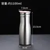 Chaleira de Água Fria em Aço Inoxidável Estilo Coreano 1.0L Dourada Camada Única Jarra para Suco Chaleira de Chá Hotel Restaurante Chaleira Doméstica Presente