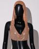 Roupas Europeias e Americanas de Menina Popular para Mulheres, Coletes com Capuz de Metal e Strass para Mulheres, Coletes Lantejoulas, Lenços de Cabeça e Suspensórios para Mulheres, Transfronteiriço