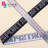 Correa elástica de jacquard con letras SPORT, altamente elástica y resistente al desgaste, disponible en múltiples especificaciones, se puede personalizar según tu diseño.