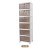 Caja de Zapatos Caja de Almacenamiento Transparente Gabinete de Zapatos Deslizante Artefacto Plegable Zapatero Ahorrador de Espacio Gabinete de Fidelidad Plegable Estilo ins