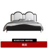 Cama de Luxo Leve Estilo Francês Moderna Simples Quarto Principal Famosa na Internet Cama de Arte em Couro 1,8m Cama de Casal Atmosférica de Ponta Cama Princesa de Couro