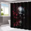 Amazon Halloween Murciélago Fantasma Cortina de Ducha para Baño Hogar Impermeable a Prueba de Moho Cortina de Ducha Cortina de Ducha para Separación de Inodoro