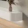 Mueble de TV flotante para pared de madera maciza para apartamentos pequeños, dormitorios y alojamientos