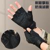 Guantes de montar tácticos de medio dedo para hombre, resistentes, transpirables, resistentes al desgaste, guantes tácticos protectores antideslizantes para ciclismo.