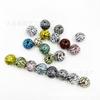 Nuevas cuentas de madera con estampado de serpiente de 16 mm, cuentas redondas, adornos de cuentas, color decorativo, accesorios para joyería diy hechos a mano