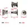 Tornillo de resorte para placa posterior de tarjeta gráfica, tornillo combinado niquelado, arcoíris jijia micro estrella núcleo tornillo de tarjeta gráfica M2