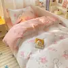 Conjunto de Três Peças para Dormitório, Conjunto Completo Liso para Cama de Solteiro, Casa de Repouso, Roupa de Cama Escolar, Conjunto de Seis Peças para Estudante Venda por Atacado
