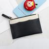 Billetera Pequeña Cross-Border Color Block 2026 para Mujer, Monedero de Alta Gama, Estilo Japonés Patrón Lichi, Ranuras Múltiples para Tarjetas, Portamonedas y Tarjetas