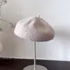 Boina Ligera de Lana para Mujer, Nuevo Estilo de Invierno, Sombrero de Artista Versátil, Elegante Tendencia de Sombrero Calabaza