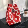 Bolsa de Palha para Celebridade da Internet Bolsa Tote Versátil Japonesa e Coreana Bolsa Casual Feminina Bolsa de Tricô Feminina 2024 Bolsa Leve