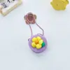 Bolsa infantil Desenho animado japonês bolsa redonda pequena palha orelhas grandes cachorro Urso menina menino transversal troco bolsa pequena