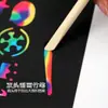 Juego de Herramientas de Dibujo de Doble Punta para Niños: Plumas de Bambú para Rascar Cera y Plumas de Dibujo de Bambú para Uso en Jardín de Niños