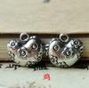 Venta al por mayor Joyería DIY Accesorios para Joyería Plata Antigua Zodiaco Colgante Pequeño Collar Pulsera Trenzada Material Colgante