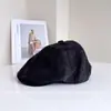 Gorra Británica Retro Tie-Dye a la Moda para Mujer, Nueva Gorra de Béisbol Versátil Casual Coreana de Otoño, Boina Invertida
