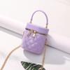 Bolsa Pequeña Dopamina PVC Color Caramelo Caja Cosmética Bolsa de Almacenamiento Bolso de Mano para Niños Bolso Cubo Pequeño Bolsa de Tocador Impermeable