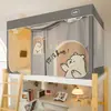 Nuevas cortinas de cama blackout mejoradas, mosquiteros para literas, diseño totalmente cerrado, mosquitero integrado y altura elevada para dormitorios