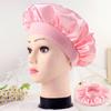 Gorro de Dormir Amazon Satén de Seda Artificial Elástico con Ala Estrecha para Mujer 2026 Nuevo Cuidado del Cabello Gorro Tejido de Satén