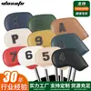 Fundas personalizadas para hierros de golf, fundas de cabeza de palo de PU de doble cara con borde de aceite digital de colores, fundas para palos de golf