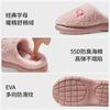 Puxi Zhenyue Pantuflas de Algodón Ultra Gruesas Forradas de Felpa Calientes para Otoño e Invierno Antideslizantes para Interiores Hogar Suela Suave Silenciosas Pareja