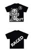 Camiseta de Hombre Blutosatire-Billdog Algodón Puro Oversize Estampado Personalizado Manga Corta Cuello Redondo Largo