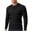 Nuevo Suéter de Punto Trenzado Grueso de Manga Larga con Cuello Redondo para Hombre, Estilo Europeo y Americano, 25 Otoño e Invierno, Suéter Básico para Hombre