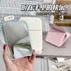 Espejo Pequeño Portátil Plegable de Mano Mini de Escritorio para Estudiantes Dormitorio Hogar Bolsillo Espejo de Maquillaje para Mujeres