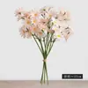 Flores Artificiais, Buquê de Crisântemos Brancos, 50 Cabeças de Flores Artificiais, Pequenos Buquês Pastorais Simulados, Decorações para Mesa de Jantar em Casa, Atacado