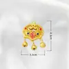 Guochao Color Oro Antiguo Conservación del Color Candado de Longevidad Etiqueta de Calabaza Candado Fu Calado Pulsera Joyería Accesorios de Aleación Venta al por Mayor