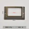 Nova caixa de embalagem de bronze chinesa caixa de presente de cartão etiqueta fivela alça moldura de etiqueta porta-cartão de visita decorativo