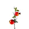 Fruta Romã Simulada Caqui Cabeça Única Dupla Romã Simulada Caqui Lanche de Ano Novo Flor DIY Balde de Bênção para Casa Lote de Flores Artificiais