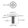 Tornillo de cabeza hexagonal de acero inoxidable 304 cabeza redonda con junta iSO7380 cabeza de lenteja con tornillo de máquina M3M4M5-M12