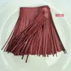 Acabamento com franja de PU em estoque, novo pingente estilo chinês antigo, acessórios para vestuário, disponível em várias cores, atacado