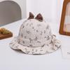 Chapéu de Bebê Estilo Coreano Outono Menina de Bebê Chapéu de Pescador da Moda Chapéu de Bacia Ajustável para Bebê Chapéu de Sol para Meninas