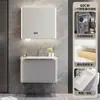 Yida Puede Personalizar Paneles de Puerta Pintados de Roble Gris Hierro Gabinete de Baño Gabinete con Lavabo de Mano para Baño Juego de Gabinetes de Baño
