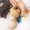 Ins Coreano Lindo Zorro Pequeño Bola de Pelo Accesorios para Bolsos de Mujer Llavero de Coche Colgante Accesorios de Pelo de Zorro Bolso