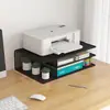 Soporte para impresora de estación de trabajo, estante de almacenamiento extraíble para escritorio, organizador de archivos y libros para estación de trabajo de oficina