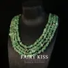 Colar de Pedras Verdes Multicamadas Vintage Exquisito Best-Seller do Comércio Exterior Versátil Elegante Joia Personalizada de Alto Padrão Corrente para Suéter