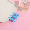 Pinzas de pato de plástico de colores dulces hechas a mano para niños, pinzas para el pelo de plástico sólido tipo gelatina para niñas pequeñas, 3.5 cm