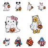 Broche de Esmalte de Abóbora Animal de Desenho Animado Novidade Divertida Perfeito para Decoração de Halloween Presente Acessório para Mochila Roupas